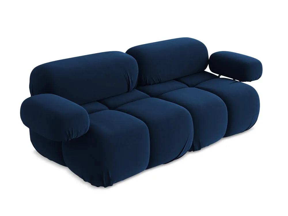 Sofa modulární sametová 2-místná LOKUA královská modrá