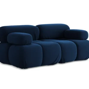 Sofa modulární sametová 2-místná LOKUA královská modrá