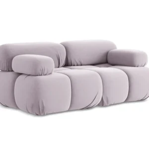 Sofa modulární sametová 2-místná LOKUA levandulová