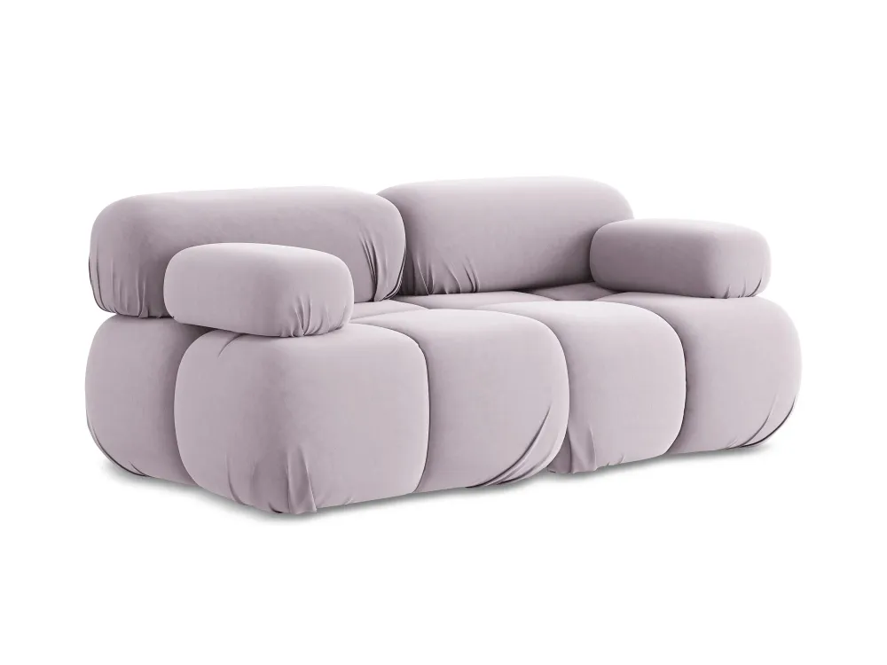 Sofa modulární sametová 2-místná LOKUA levandulová
