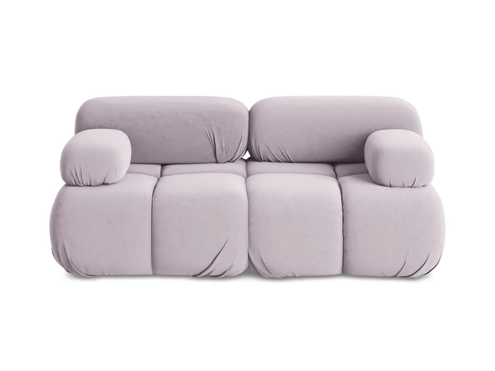 Sofa modulární sametová 2-místná LOKUA levandulová