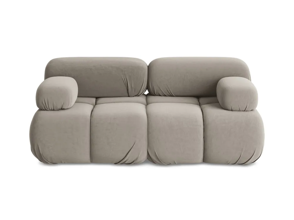 Sofa modulární sametová 2-místná LOKUA taupe