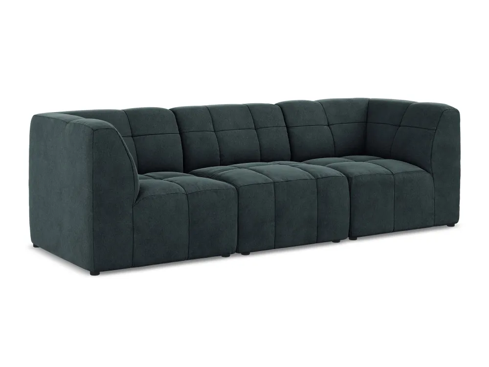 Sofa modulární sametová 3-místná ALOHA mořská