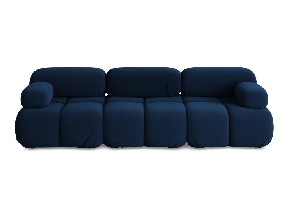 Sofa modulární sametová 3-místná LOKUA královská modrá