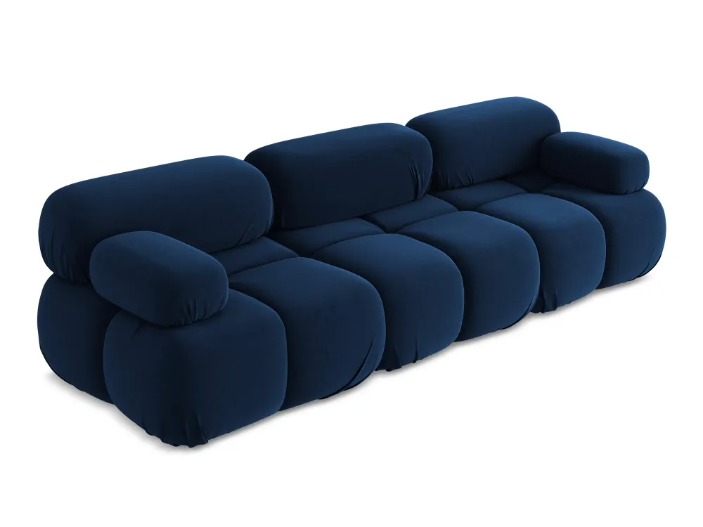 Sofa modulární sametová 3-místná LOKUA královská modrá