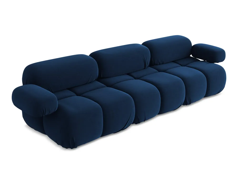 Sofa modulární sametová 3-místná LOKUA královská modrá