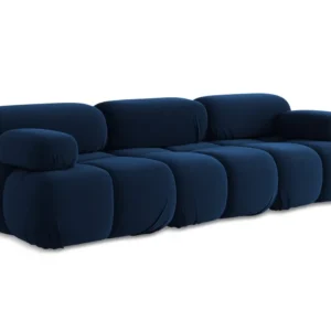 Sofa modulární sametová 3-místná LOKUA královská modrá