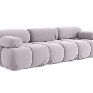 Sofa modulární sametová 3-místná LOKUA levandulová