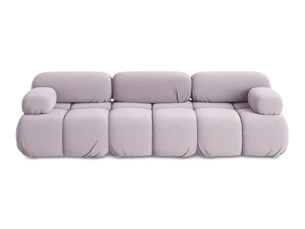 Sofa modulární sametová 3-místná LOKUA levandulová