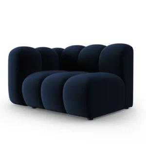 Sofa modulární sametová levostranná LUPINE granátová - koncový prvek