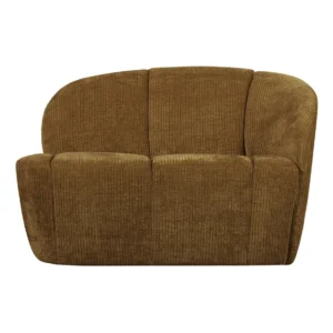 Sofa pravostranná 2-osobová MOJO tmavý medový štruks