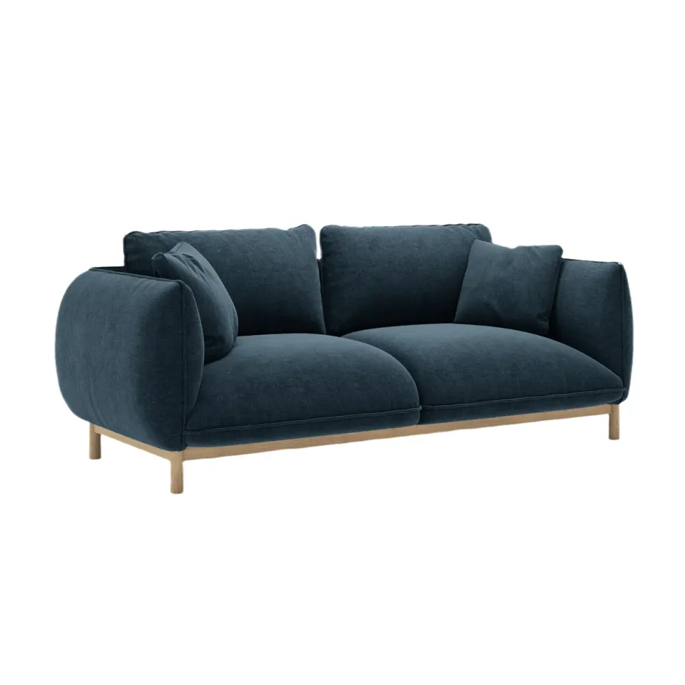 Sofa pro 2 osoby ADA mořsky modrá šenil