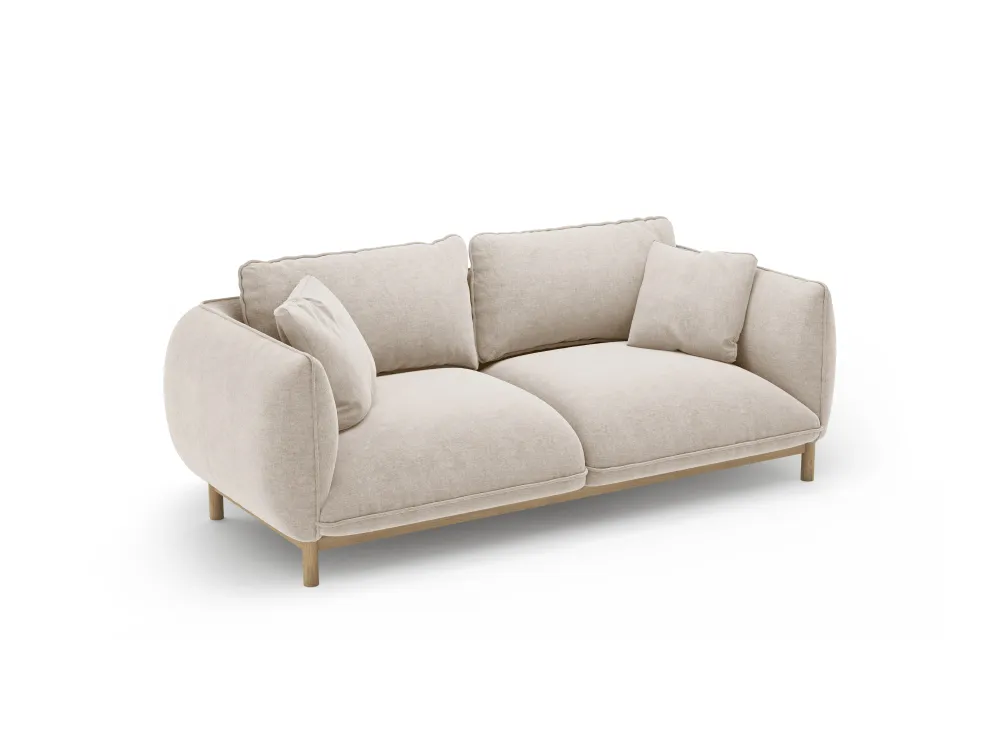 Sofa pro 2 osoby ADA světle béžový šenil