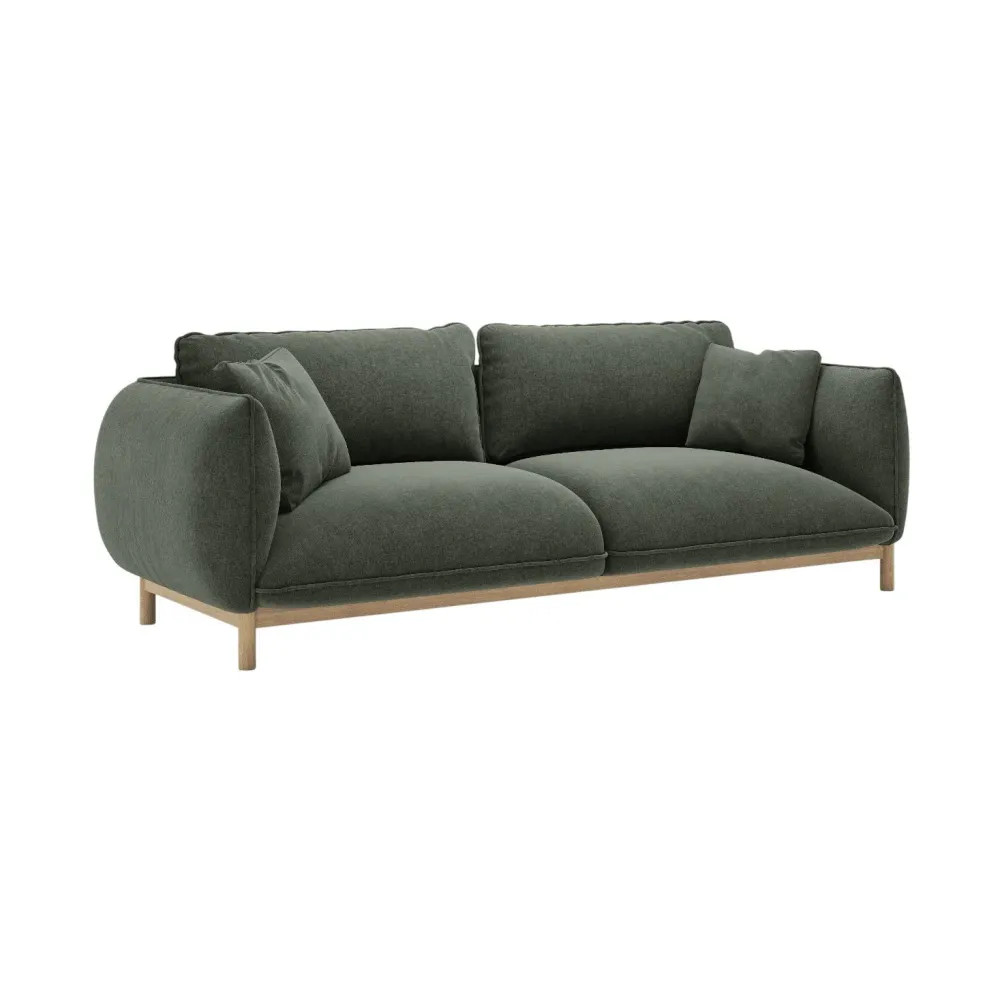 Sofa pro 3 osoby ADA zelený šenil