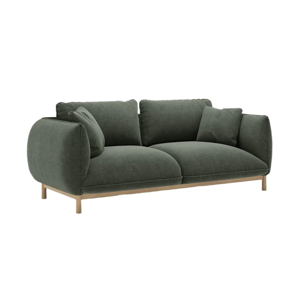 Sofa pro 2 osoby ADA zelený šenil