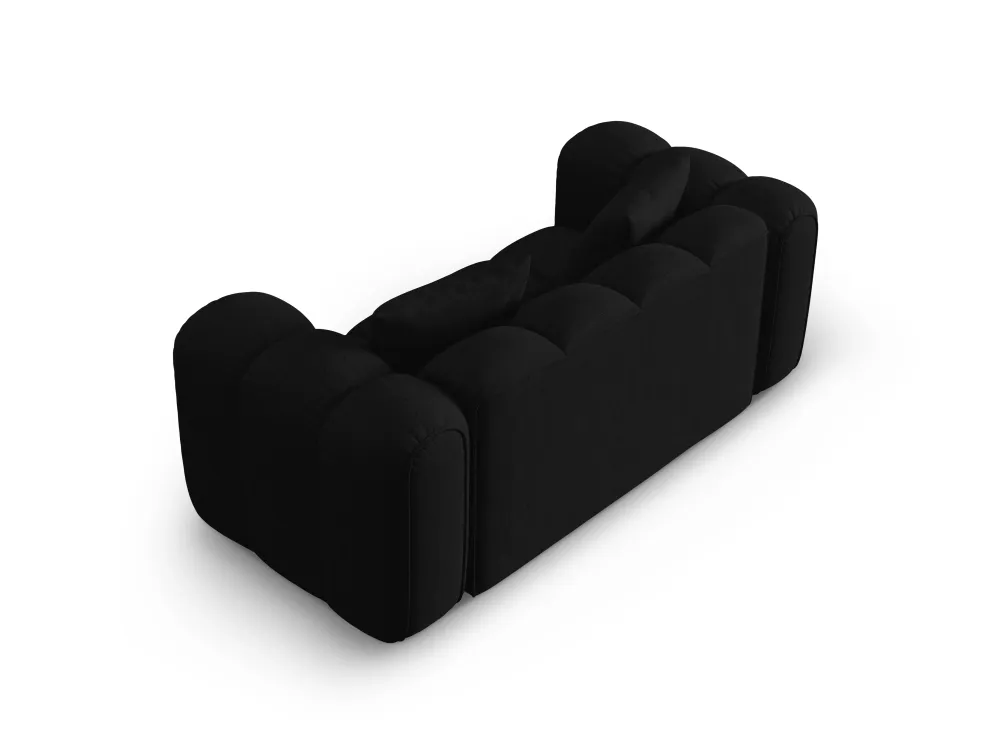 Sofa pro 2 osoby ASTRO černý šenil
