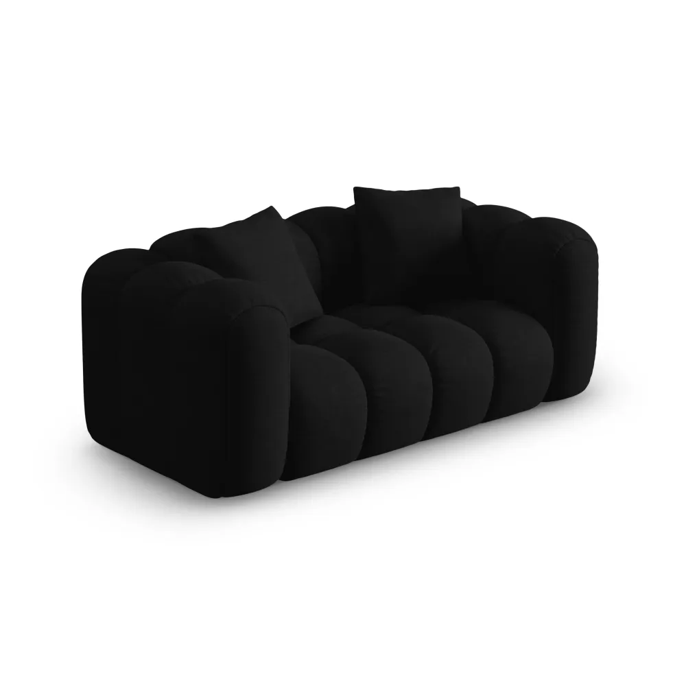 Sofa pro 2 osoby ASTRO černý šenil