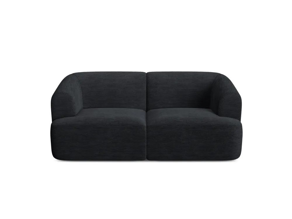 Sofa pro 2 osoby CAMPI černý samet