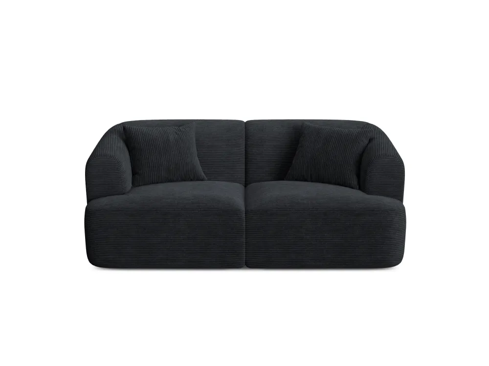 Sofa pro 2 osoby CAMPI černý samet