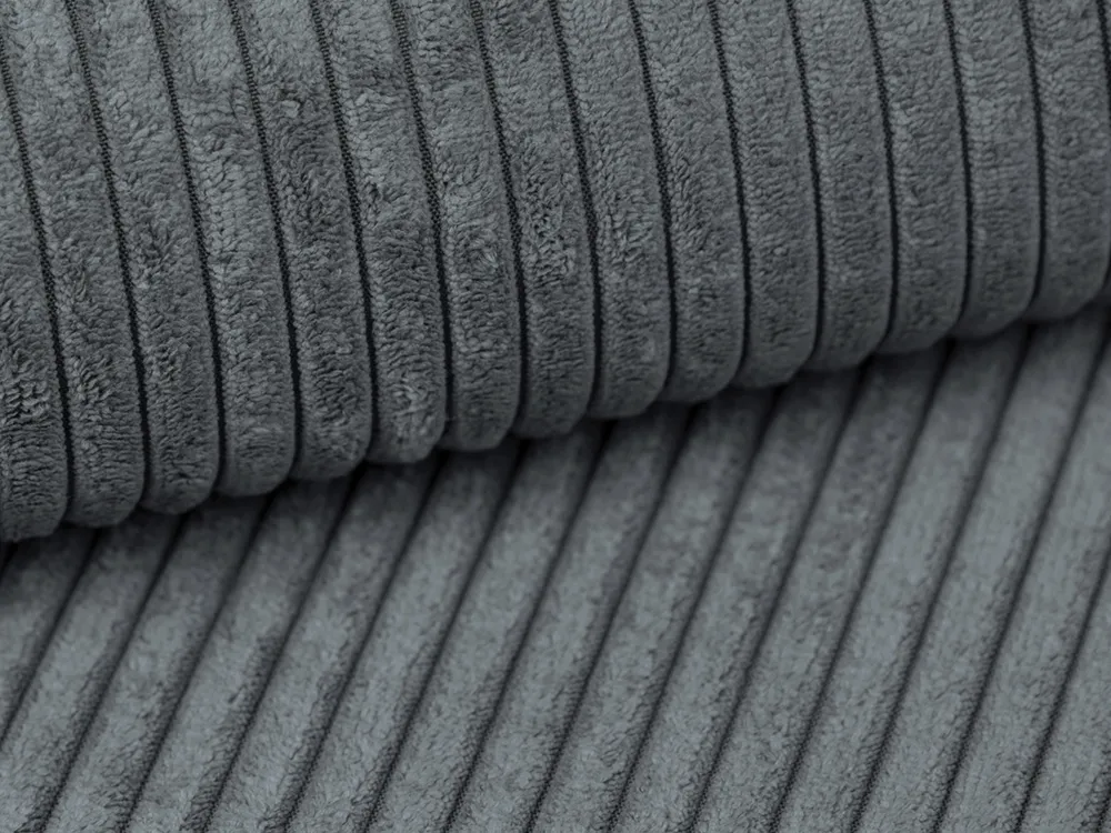 Sofa pro 2 osoby CAMPI šedý kordurovým materiálem