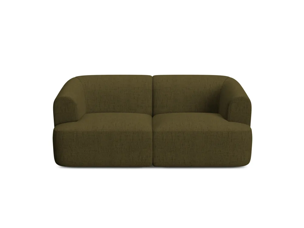 Sofa pro 2 osoby CAMPI zelený šenil