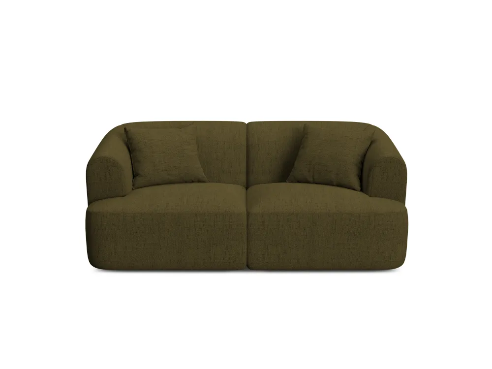 Sofa pro 2 osoby CAMPI zelený šenil
