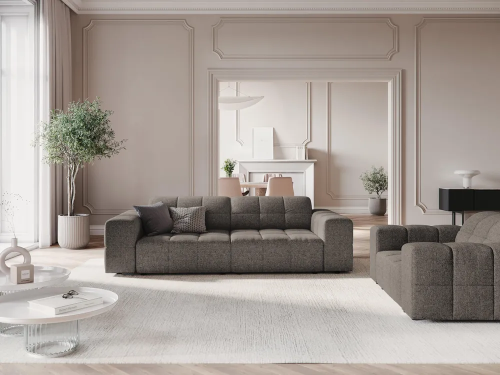 Sofa pro 3 osoby CHICAGO šedý szenil