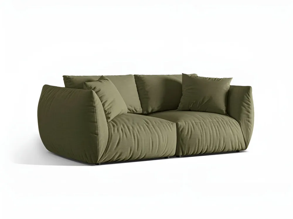 Sofa pro 3 osoby CHRIS jasně zelený šenil