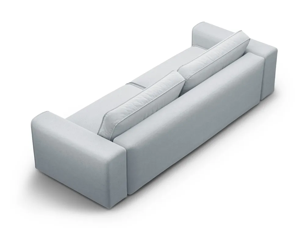 Sofa pro 3 osoby s funkcí spaní VICTOR světle šedý šenil