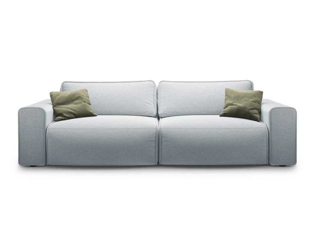 Sofa pro 3 osoby s funkcí spaní VICTOR světle šedý šenil