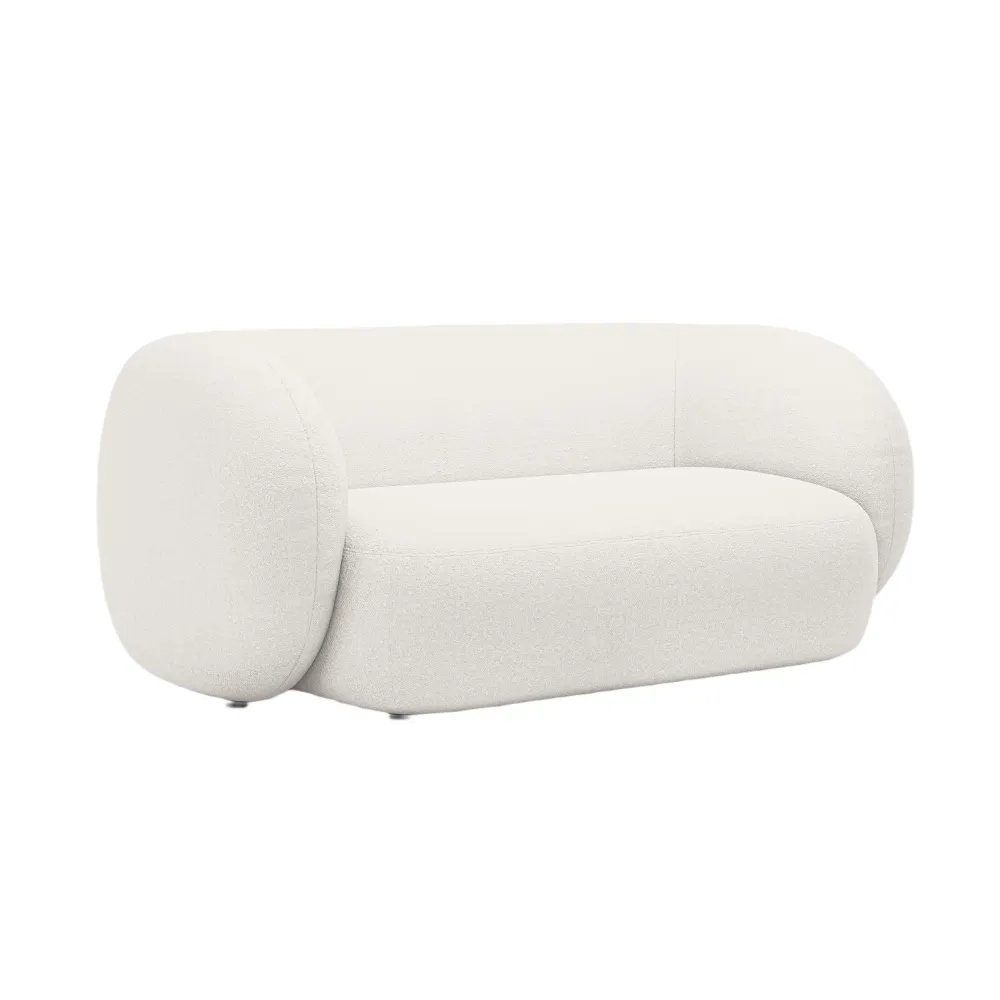 Sofa pro 2 osoby KATE bílý boucle