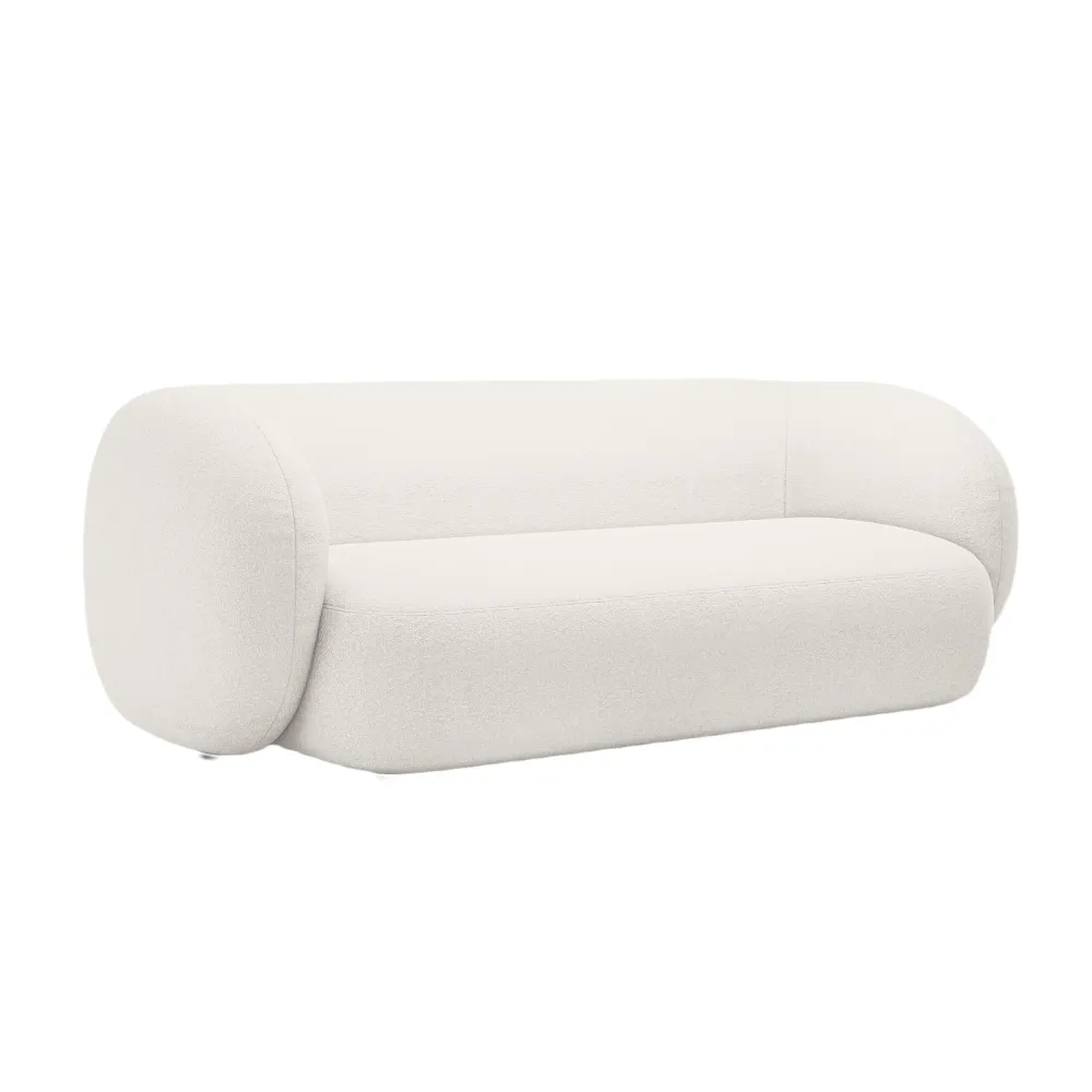 Sofa pro 3 osoby KATE bílý boucle