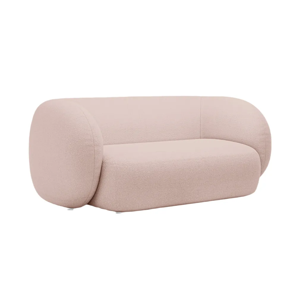 Sofa pro 2 osoby KATE růžový boucle