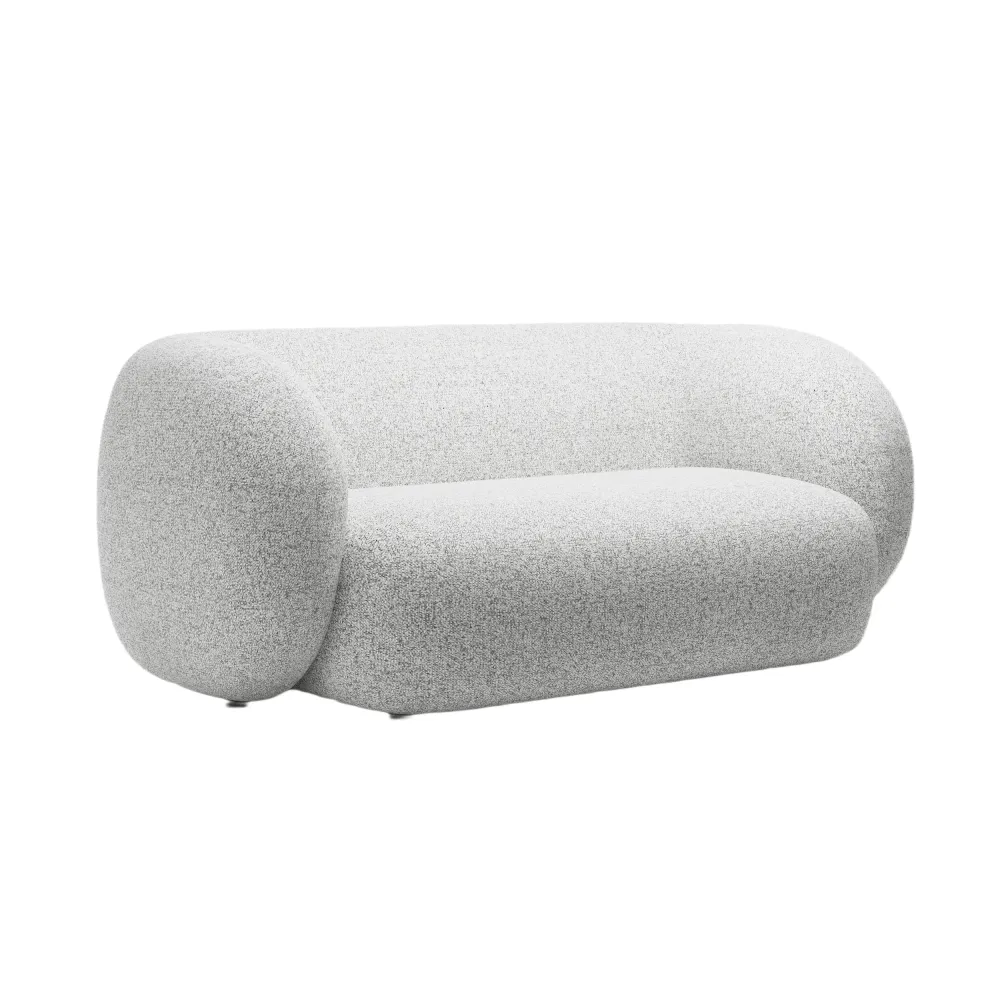 Sofa pro 2 osoby KATE světle šedý melír