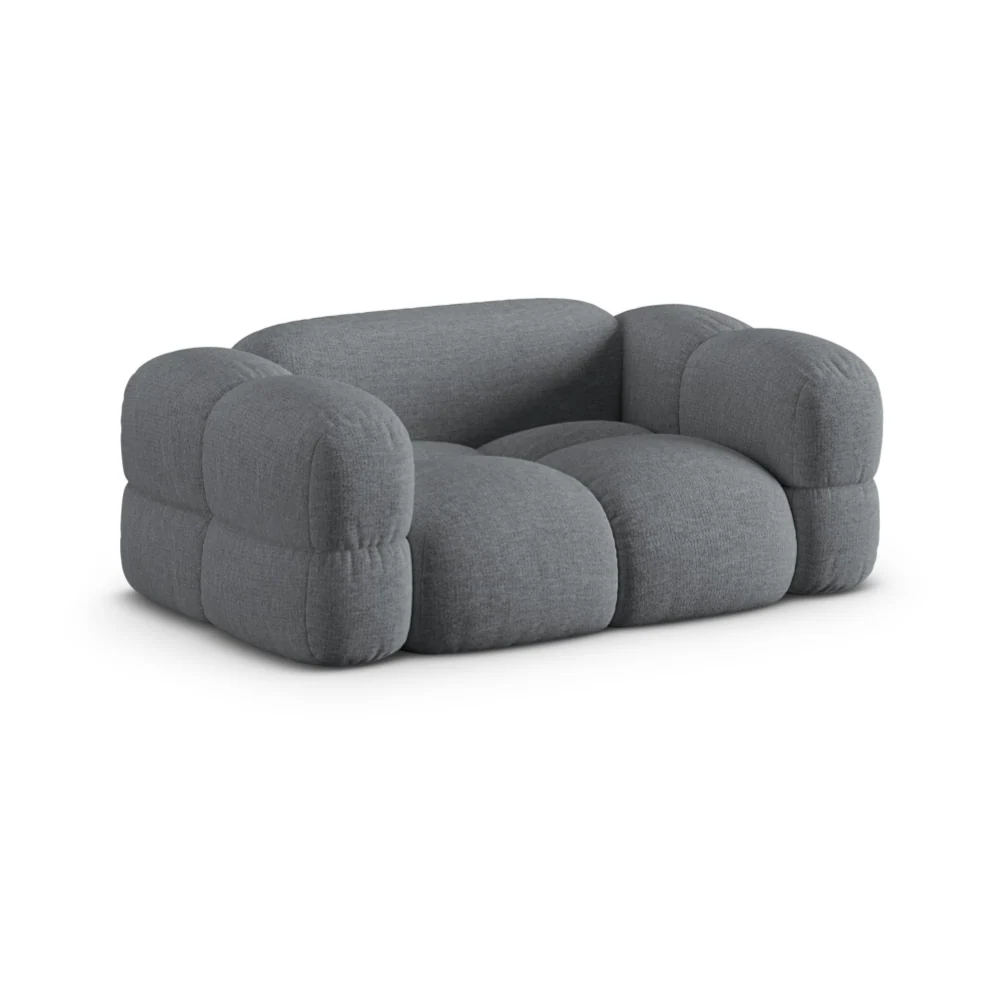 Sofa pro 2 osoby LORETTO šedobledě modrá