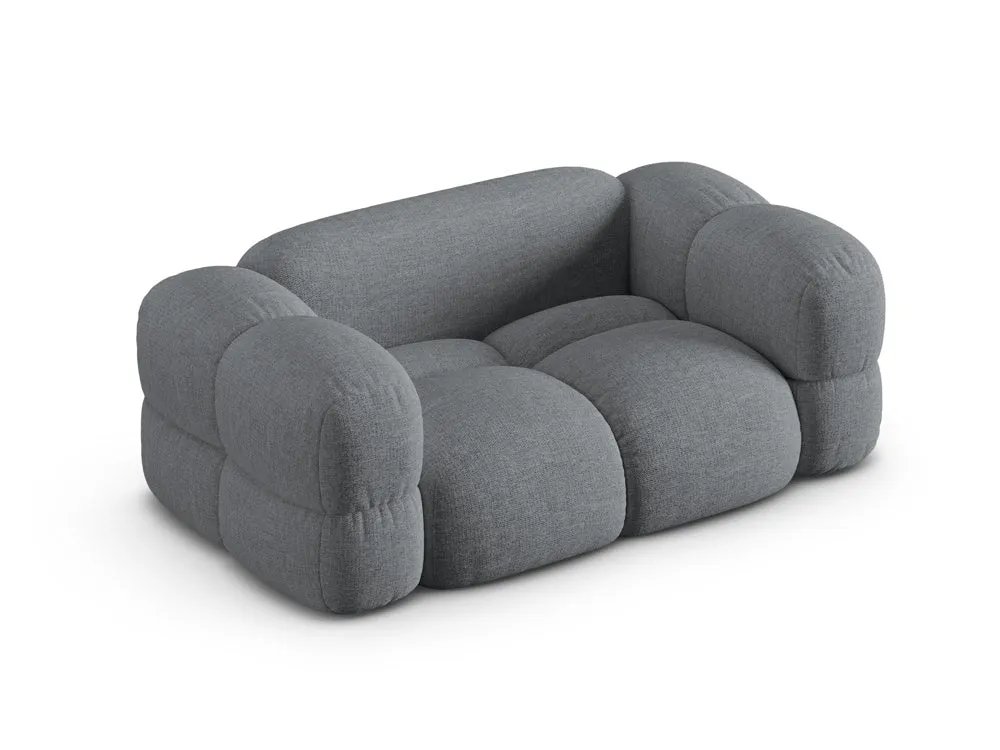 Sofa pro 2 osoby LORETTO šedobledě modrá