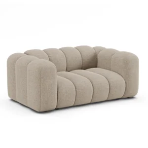 Sofa pro 2 osoby LUPINE béžový šenil