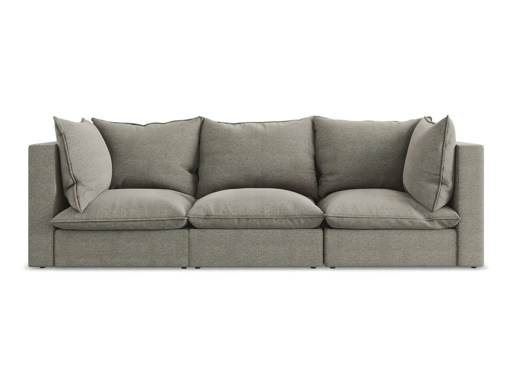 Sofa pro 3 osoby MANAO šedá boucle