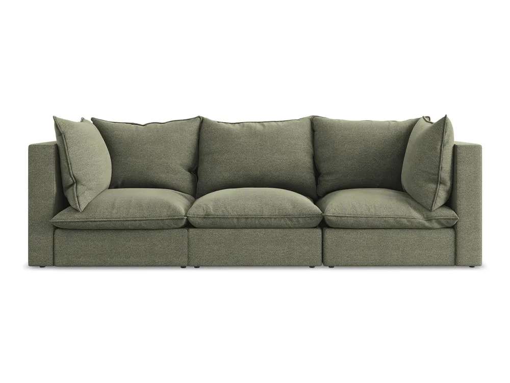 Sofa pro 3 osoby MANAO olivový boucle