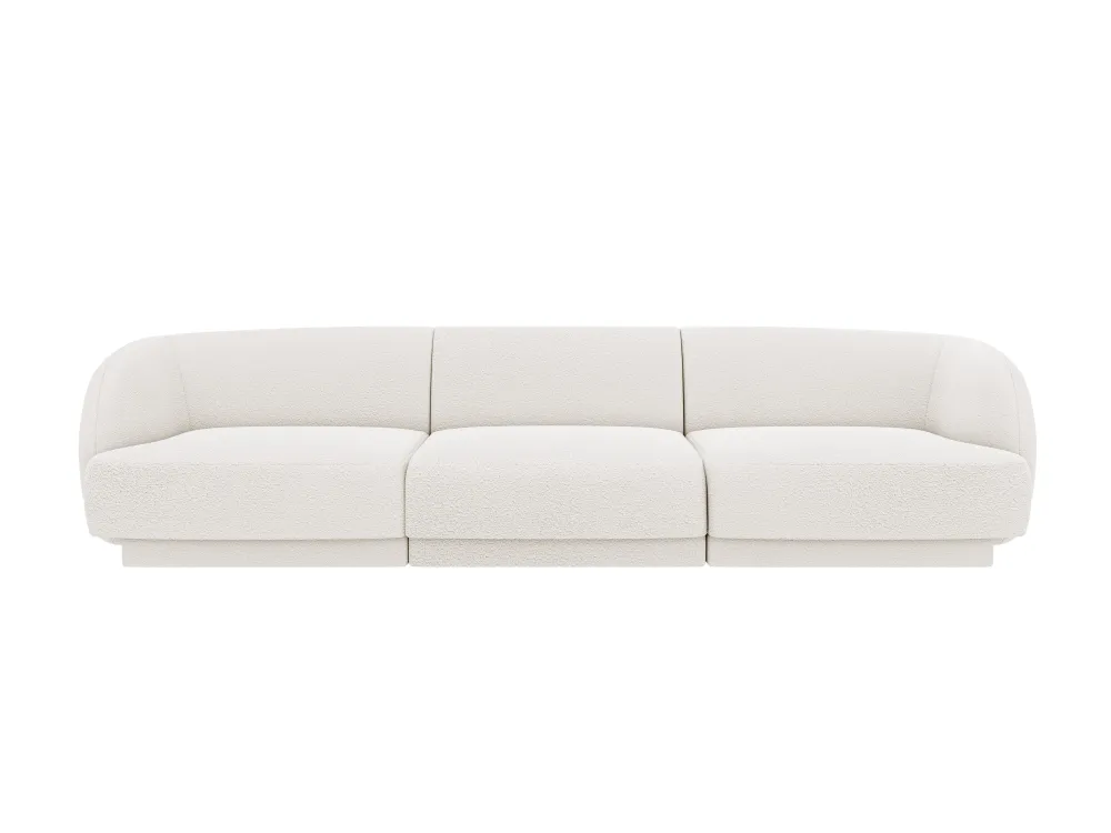 Sofa pro 3 osoby MILEY bílý boucle