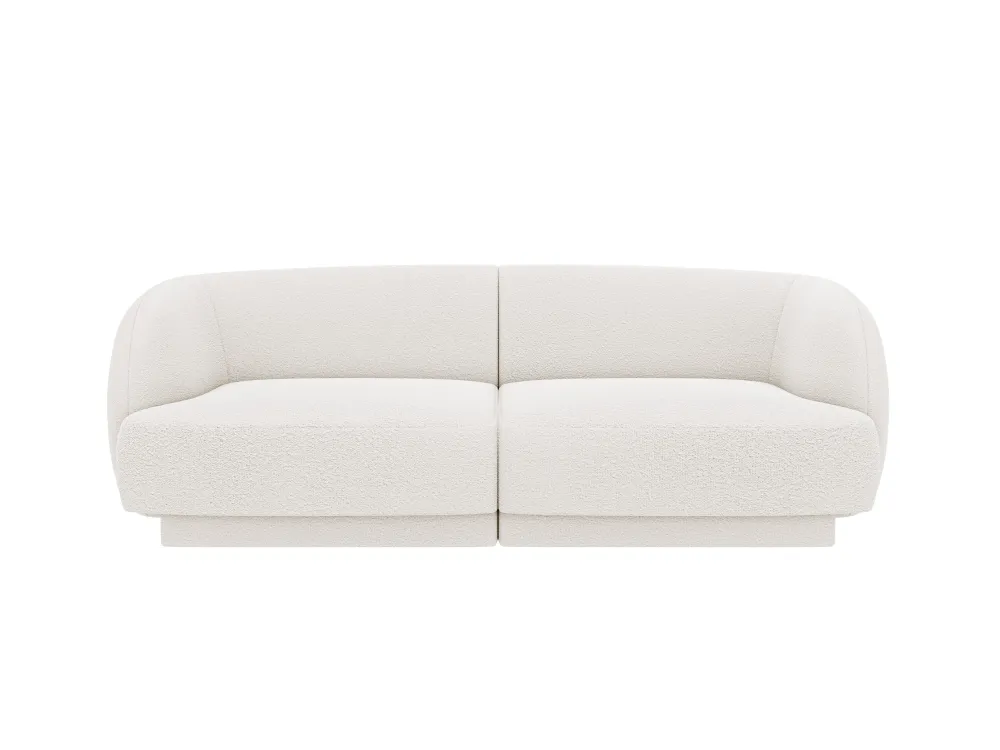 Sofa pro 2 osoby MILEY bílý boucle