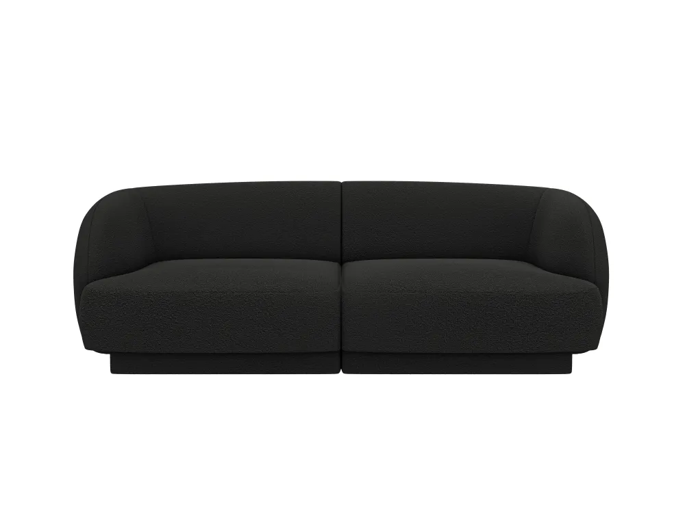 Sofa pro 2 osoby MILEY černý boucle