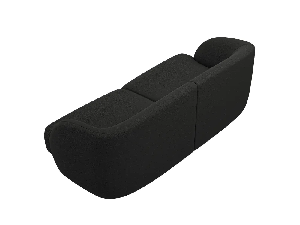 Sofa pro 2 osoby MILEY černý boucle