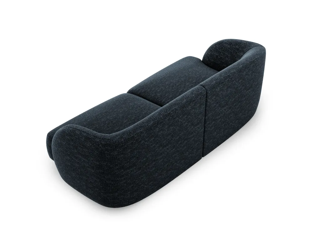 Sofa pro 2 osoby MILEY granátová szenilová jemná