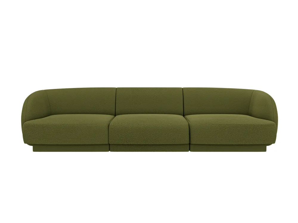 Sofa pro 3 osoby MILEY zelená boucle