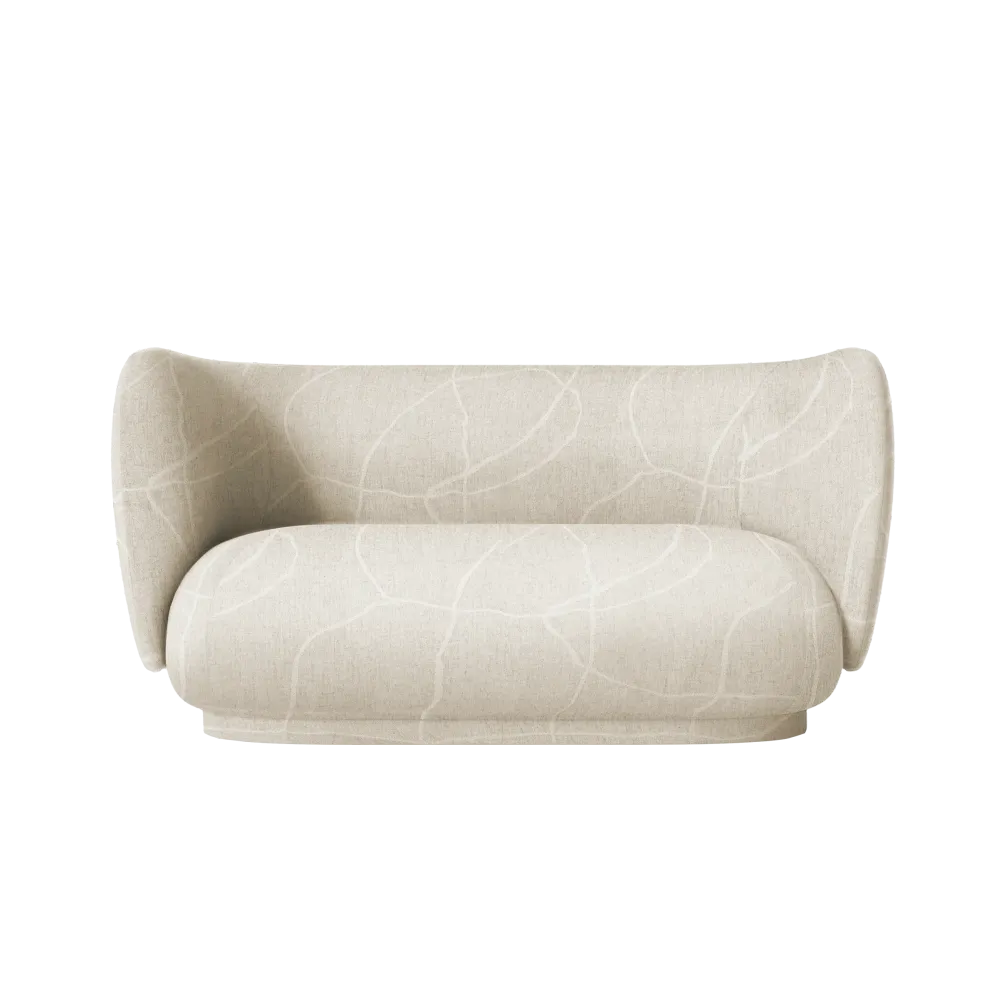 Sofa pro 2 osoby RICO Can Lis písková