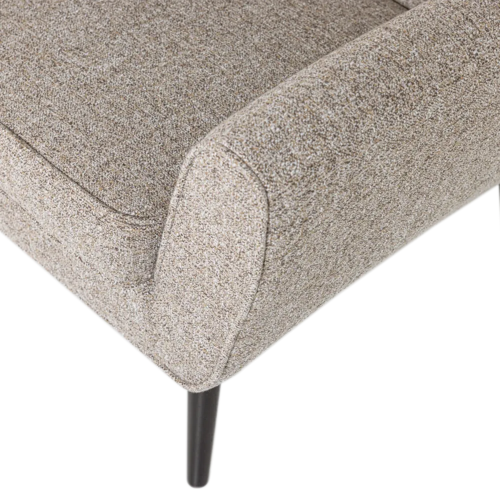 Sofa pro 2 osoby ROCCO šedobéžový melír