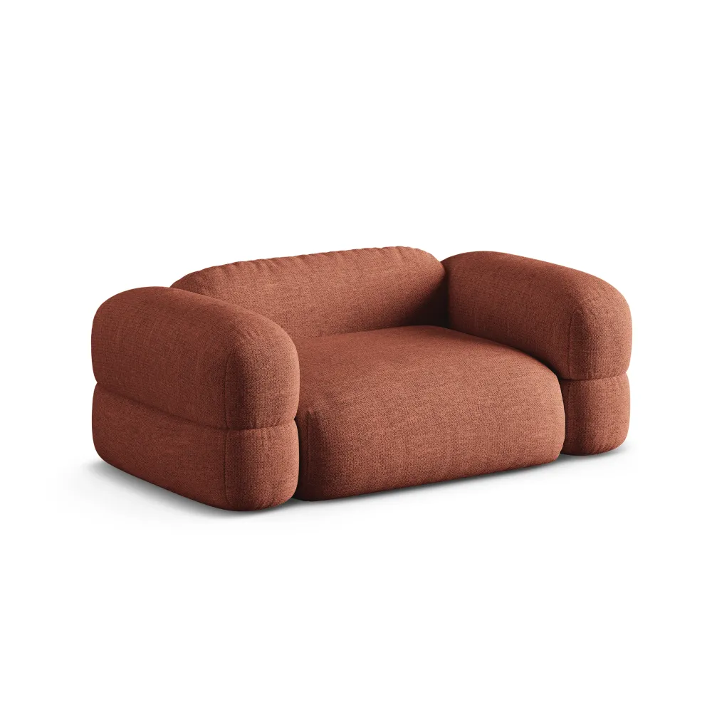 Sofa pro 2 osoby ROGER korálový šenil