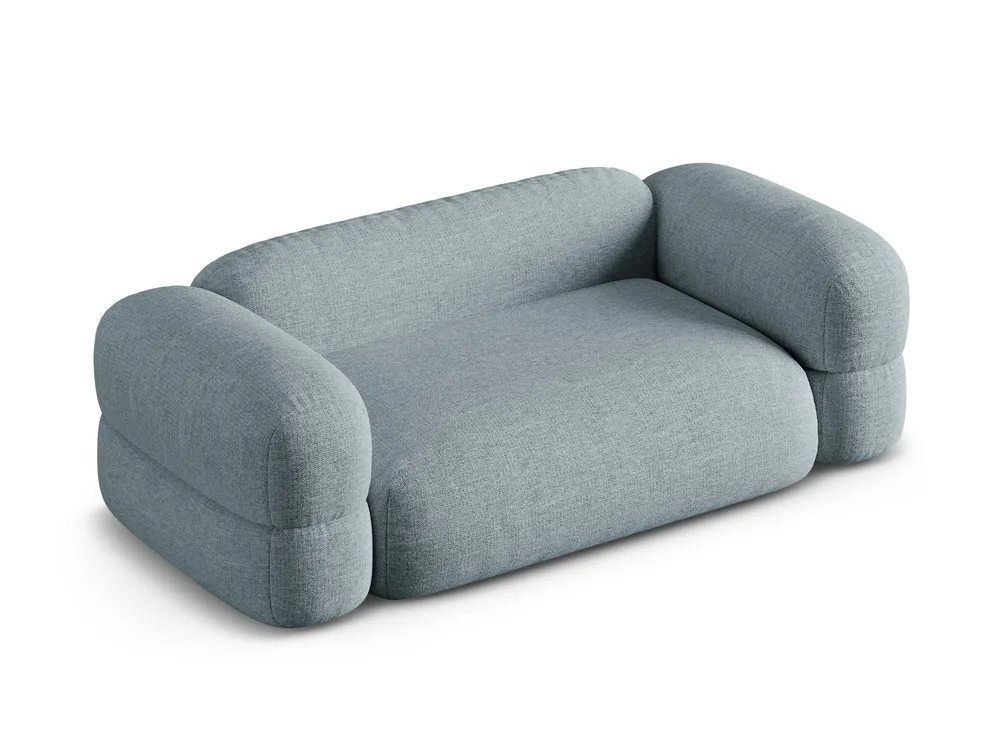 Sofa pro 3 osoby ROGER modrý šenil