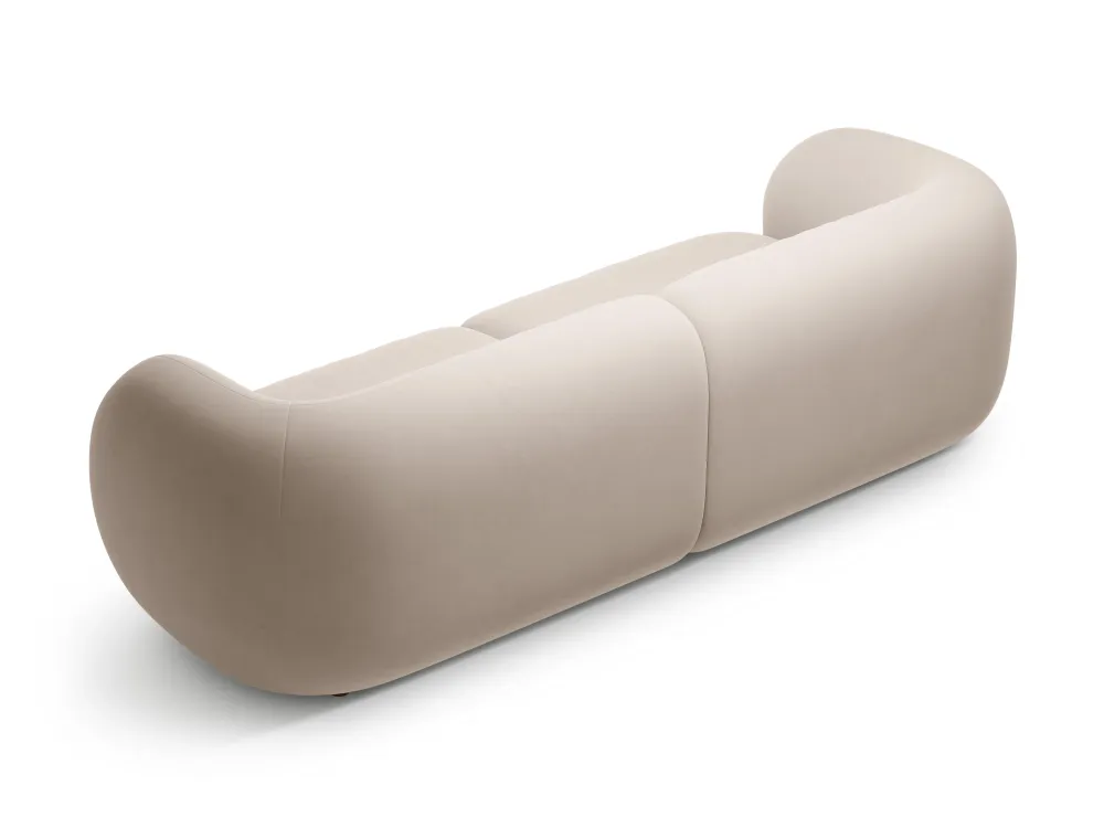 Sofa pro 4 osoby sametová KATE béžová
